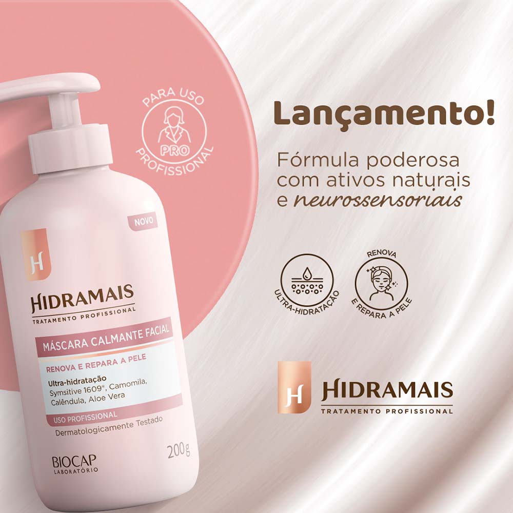 Máscara Calmante Facial Hidramais 200g