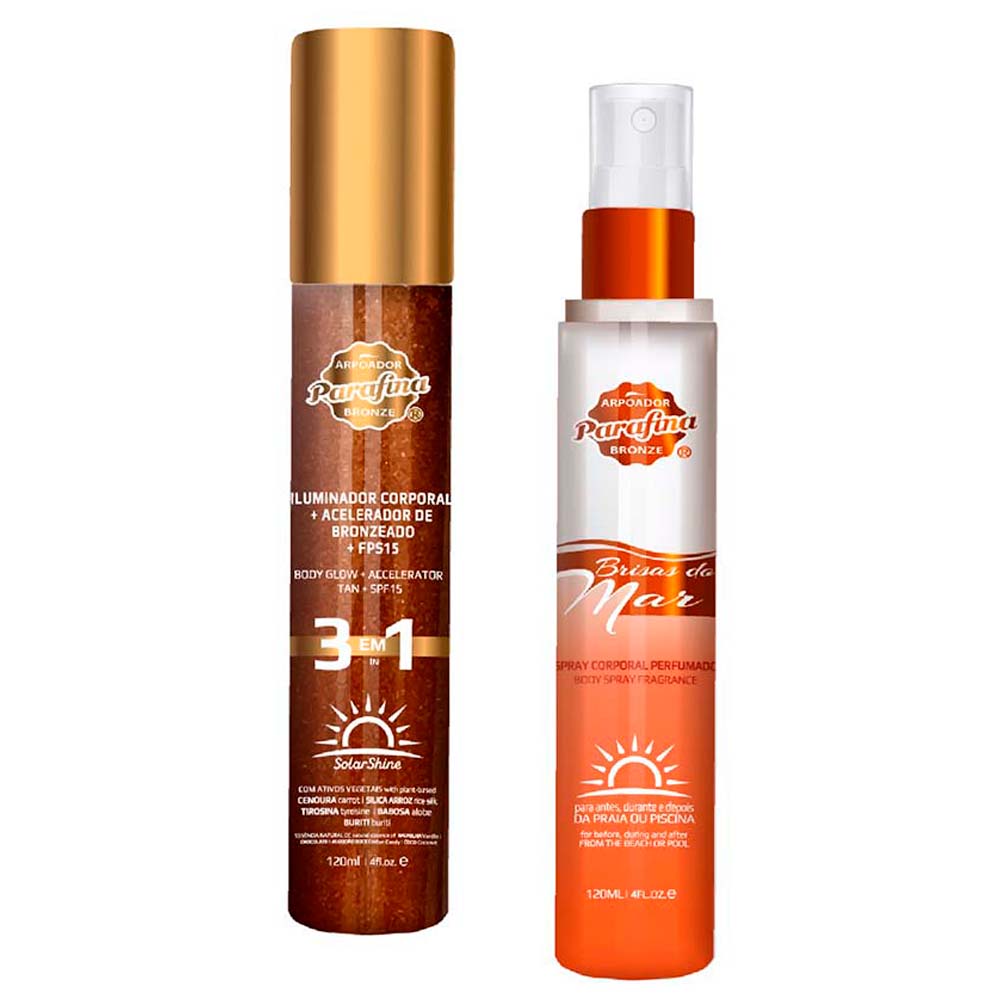 Parafina Bronze Glow Up Kit - Iluminador + Água Perfumada Kit