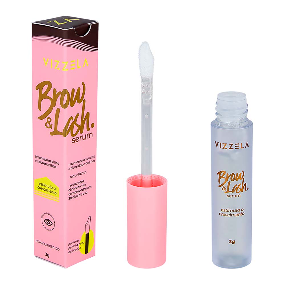 Sérum para Sobrancelhas Vizzela Brow&Lash Incolor