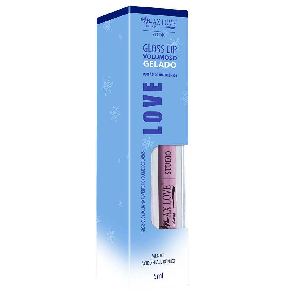 Gloss Labial Max Love - Lip Volumoso Gelado 102