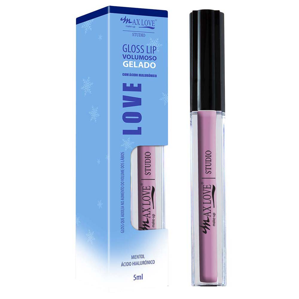 Gloss Labial Max Love - Lip Volumoso Gelado 102