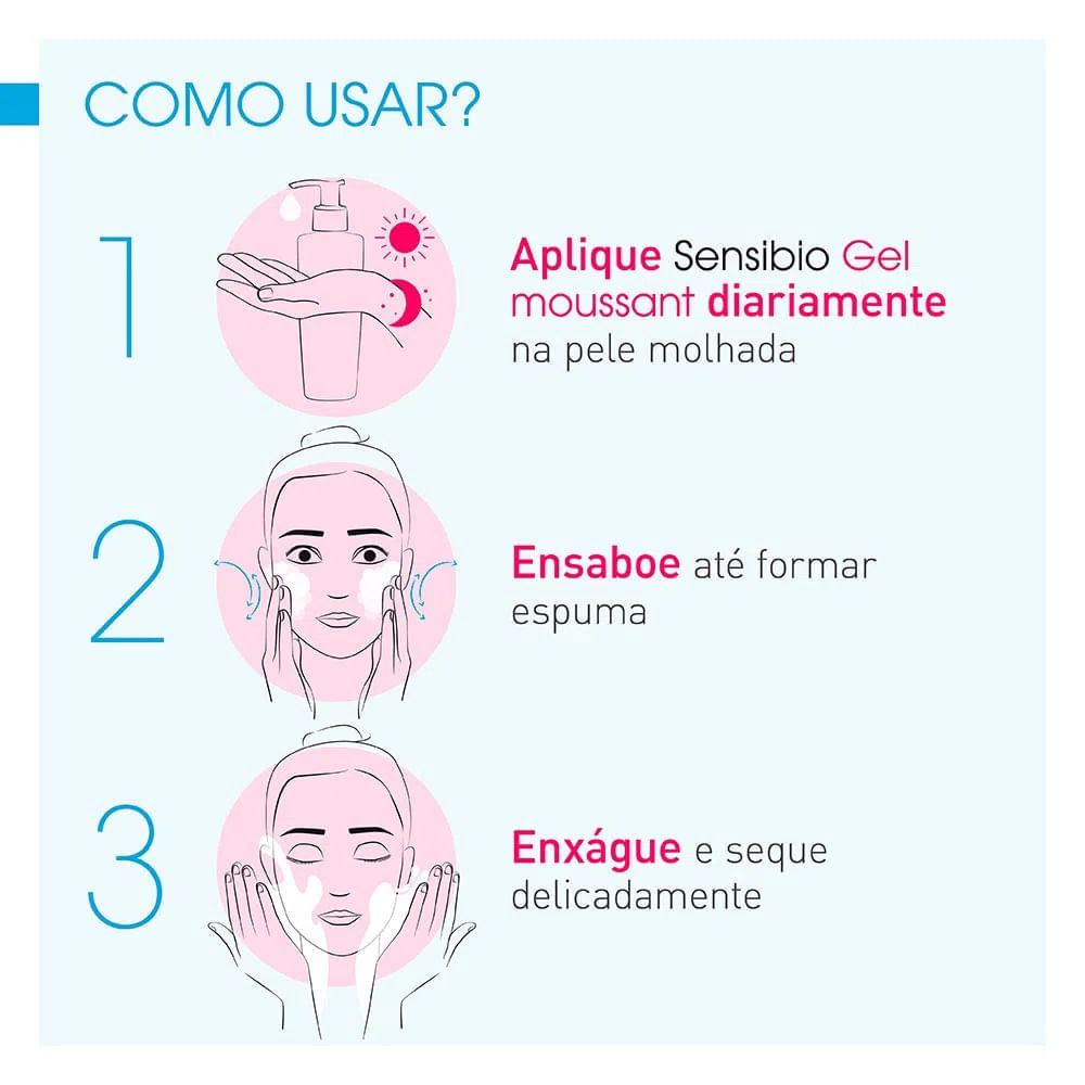 Bioderma Sensibio Gel Moussant Kit com 2 Unidades - Gel de Limpeza Facial Micelar – 100ml Kit