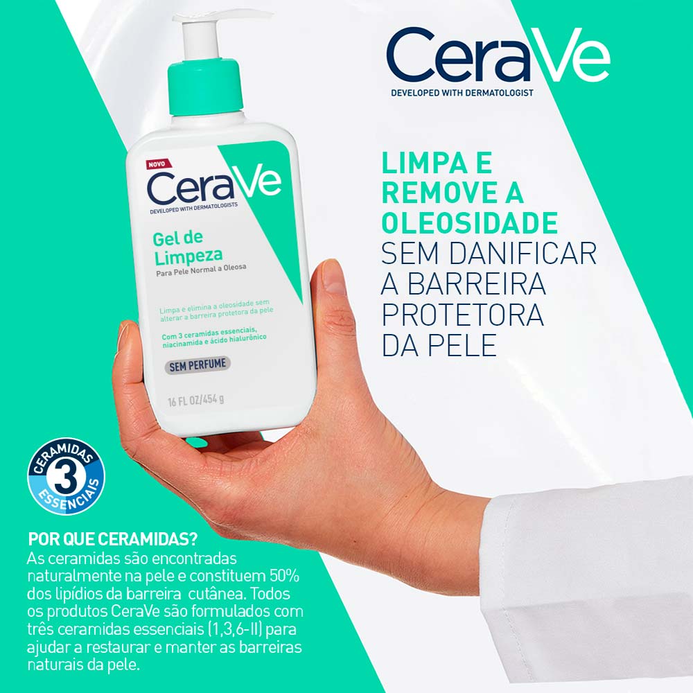 Gel de Limpeza Facial Cerave 340g