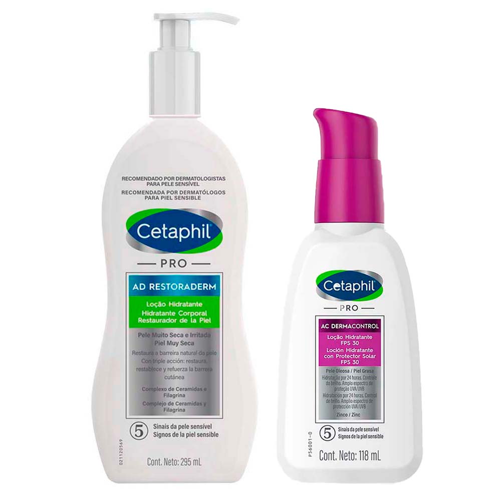 Cetaphil Pro Kit – Hidratante + Hidratante Facial Kit