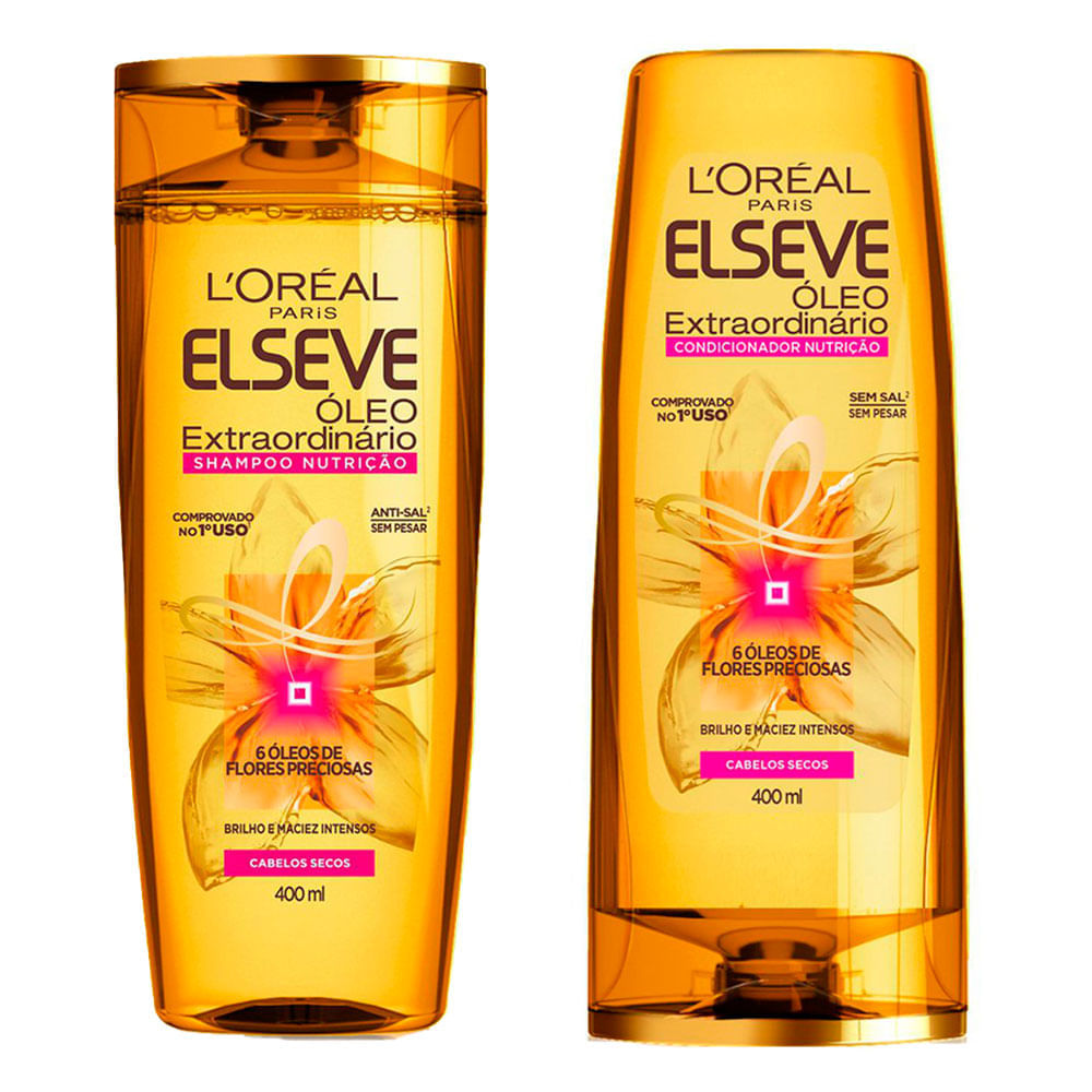 Kit Shampoo + Condicionador L'Oréal Paris Elseve Óleo Extraordinário Nutrição Kit