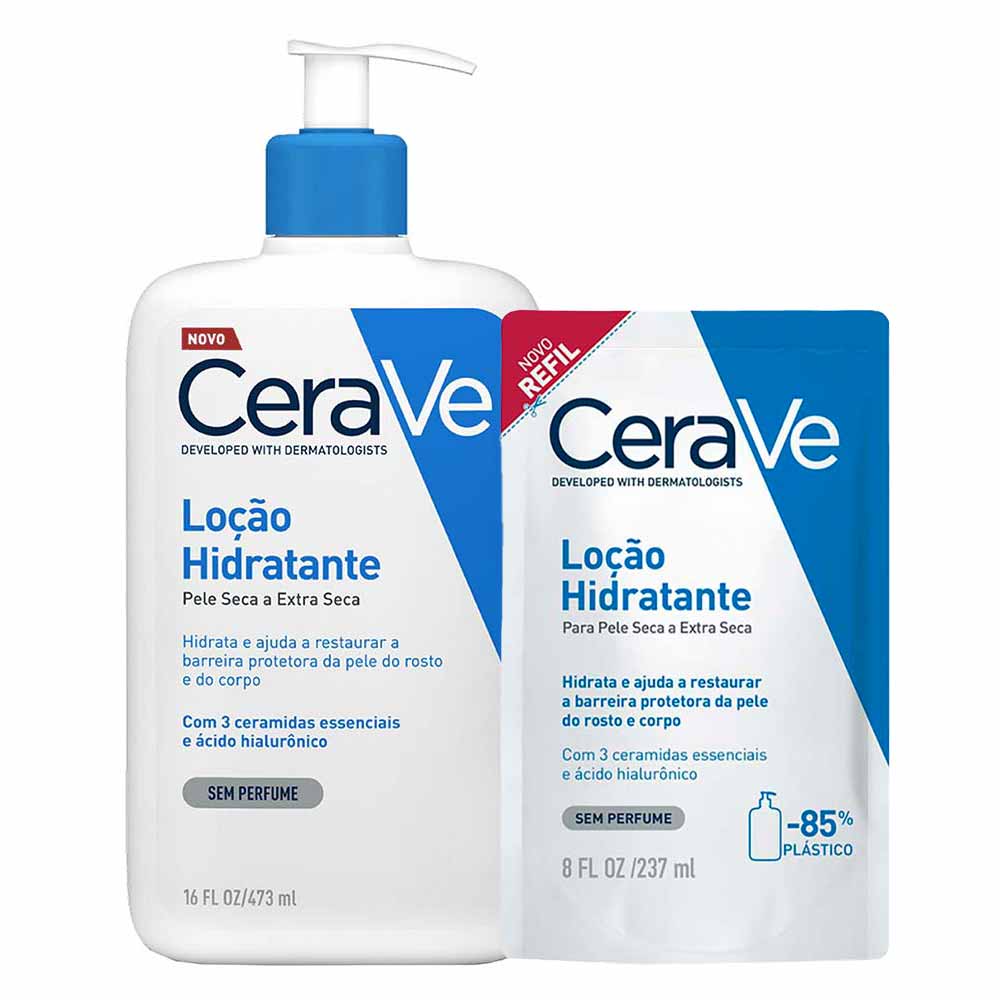 CeraVe Kit - Loção Hidratante Corporal + Refil Kit
