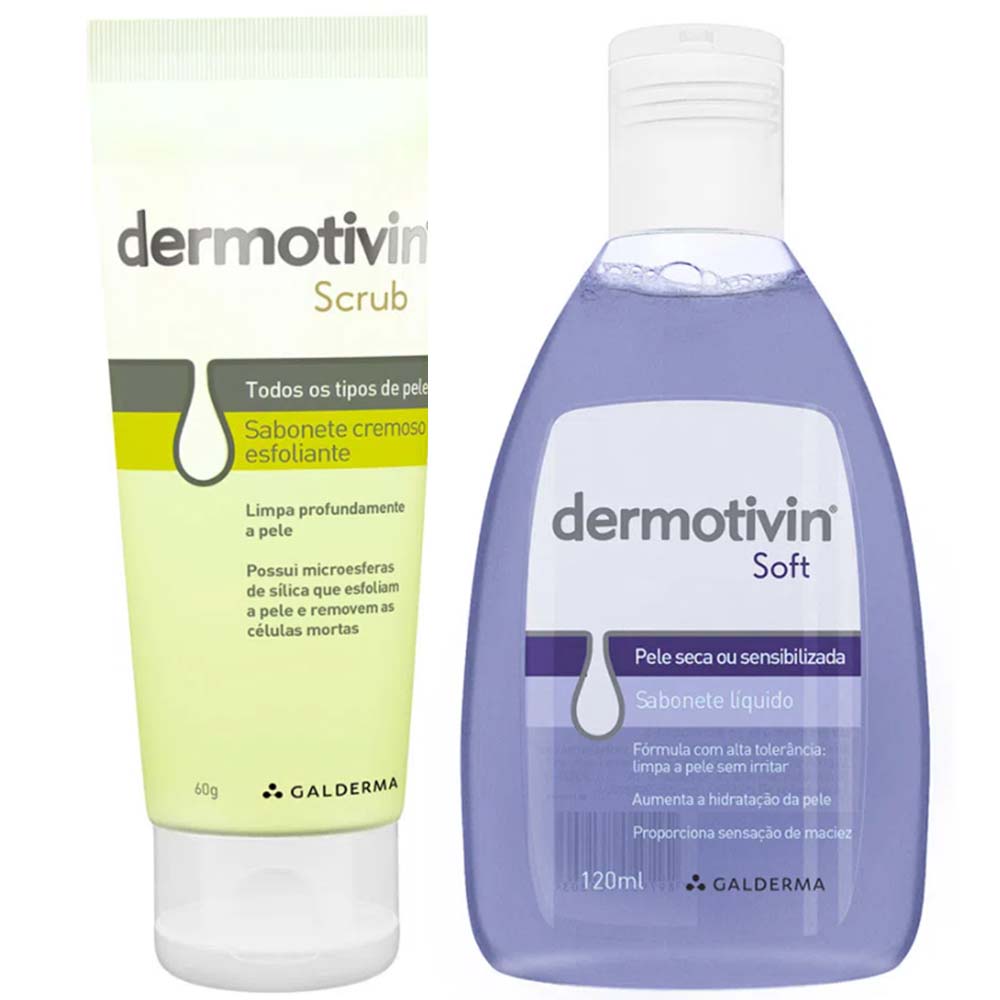 Cetaphil Dermotivin Kit – Sabonete Líquido + Esfoliante Kit