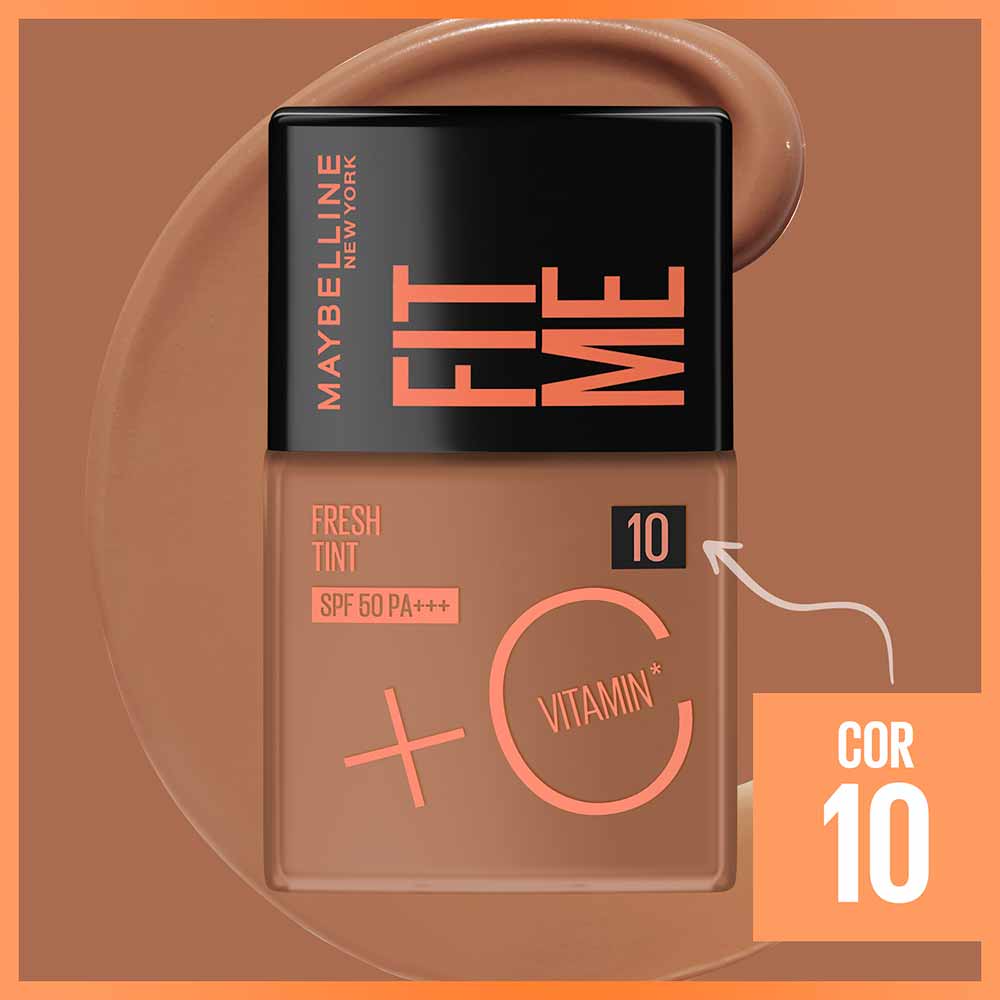 Base Líquida Maybelline NY Fit Me Fresh Tint FPS50 COR 10