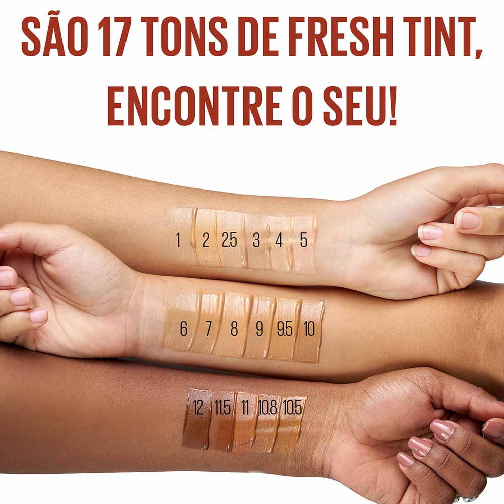 Base Líquida Maybelline NY Fit Me Fresh Tint FPS50 COR 10