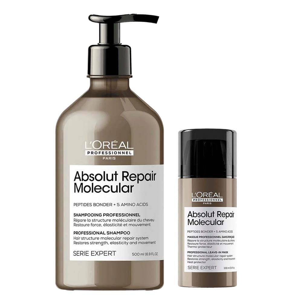 L'Oreal Professionnel Absolut Repair Molecular Kit – Leave-in + Shampoo Kit