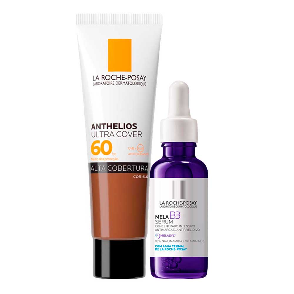 La Roche-posay Kit - Sérum Facial + Protetor Solar Facial Com Fps60 Para Rejuvenescimento Facial Kit