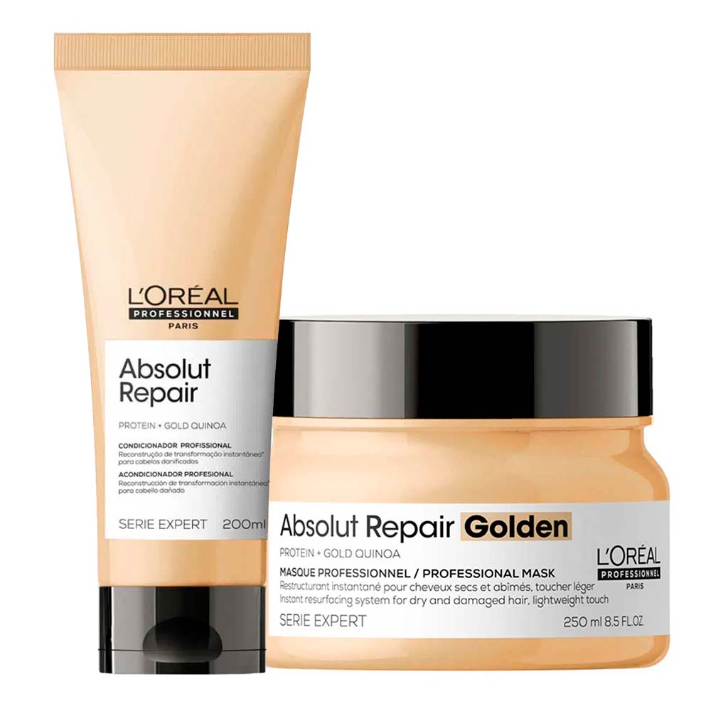 L'oréal Professionnel Absolut Repair Gold Quinoa Kit Condicionador + Máscara Light Kit