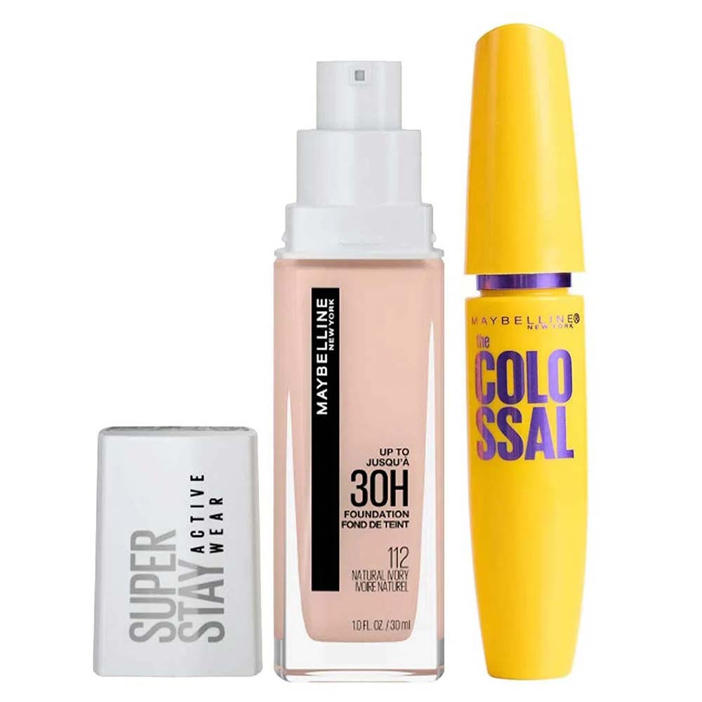 Maybelline Kit - Base Longa Duração + Máscara de Cílios Kit