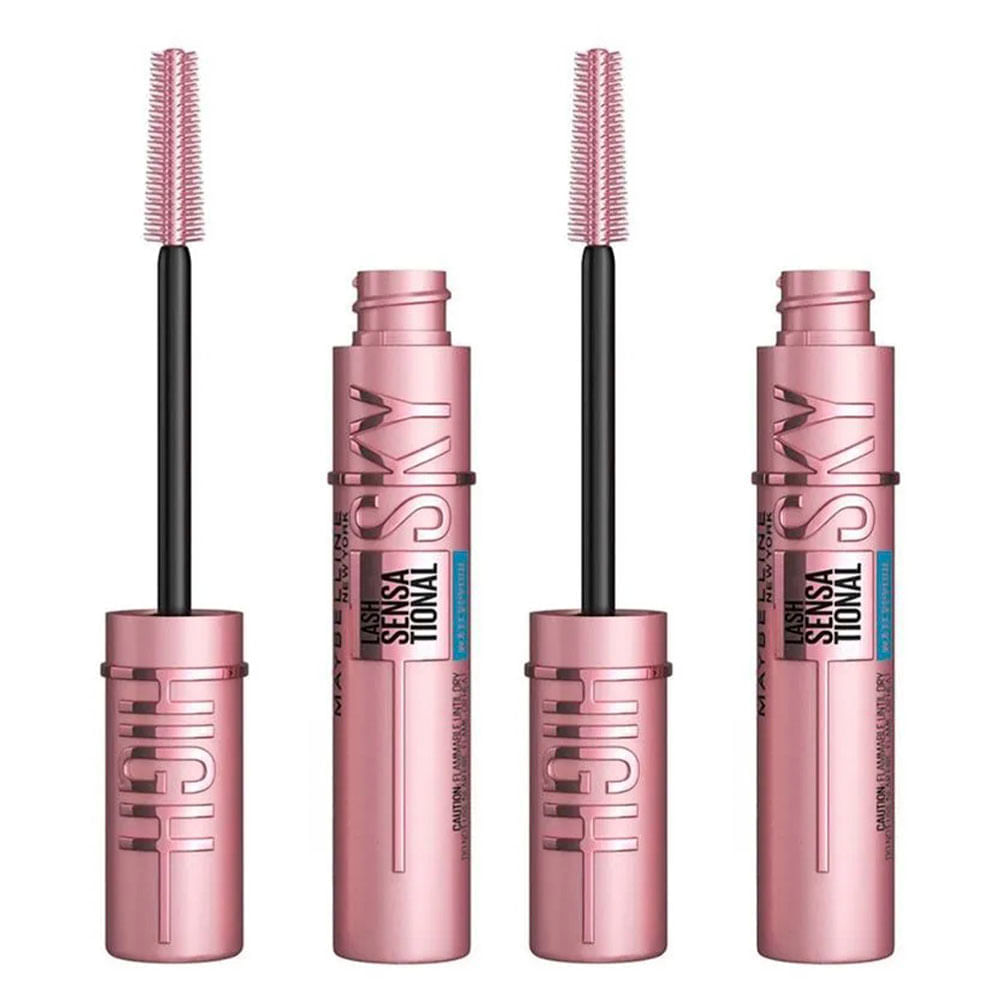 Maybelline Ny Lash Sensational Sky High Máscara De Cílios À Prova D'água Kit Com 2 Unidades Kit