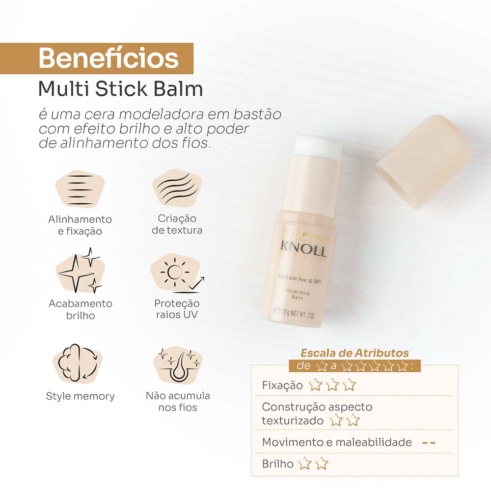 Cera Em Bastão Stephen Knoll Multi Stick Balm 20g