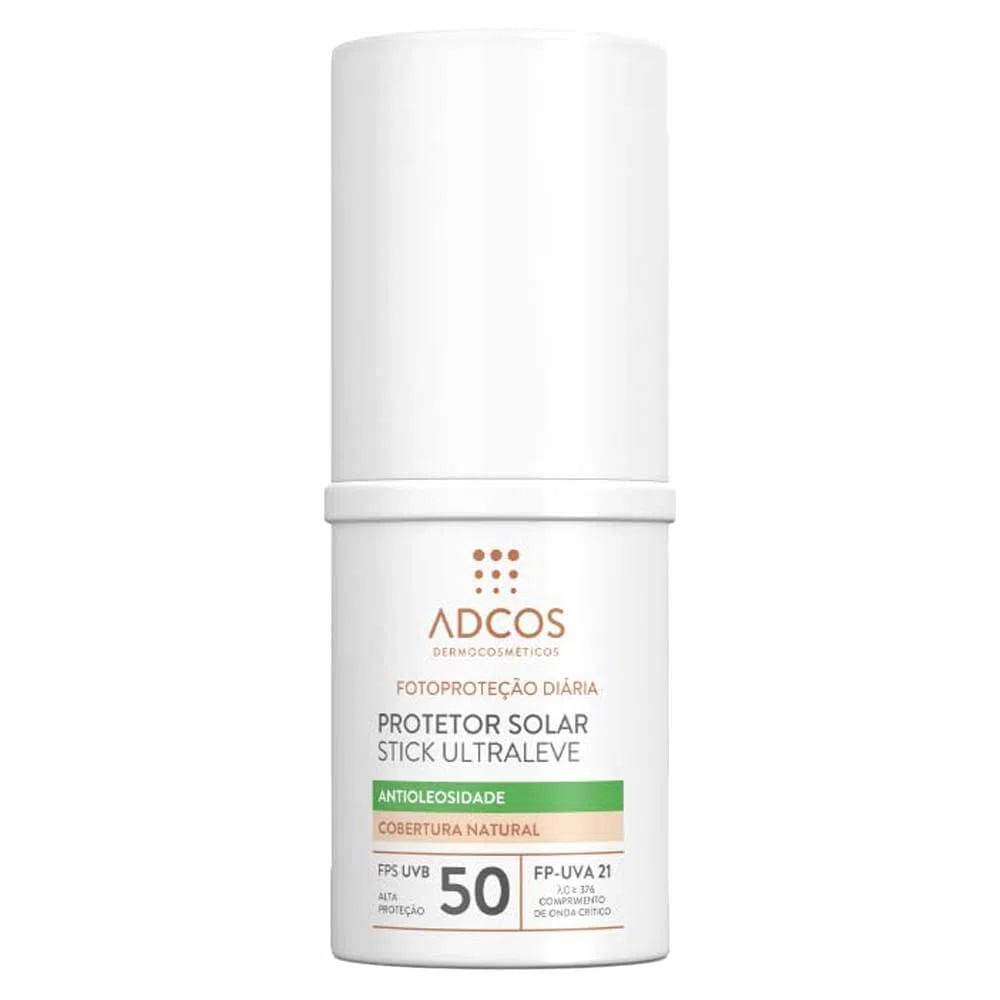 Adcos Dermocosméticos Kit - Sérum Facial + Protetor Solar Antioleosidade Stick com Cor Peach Kit