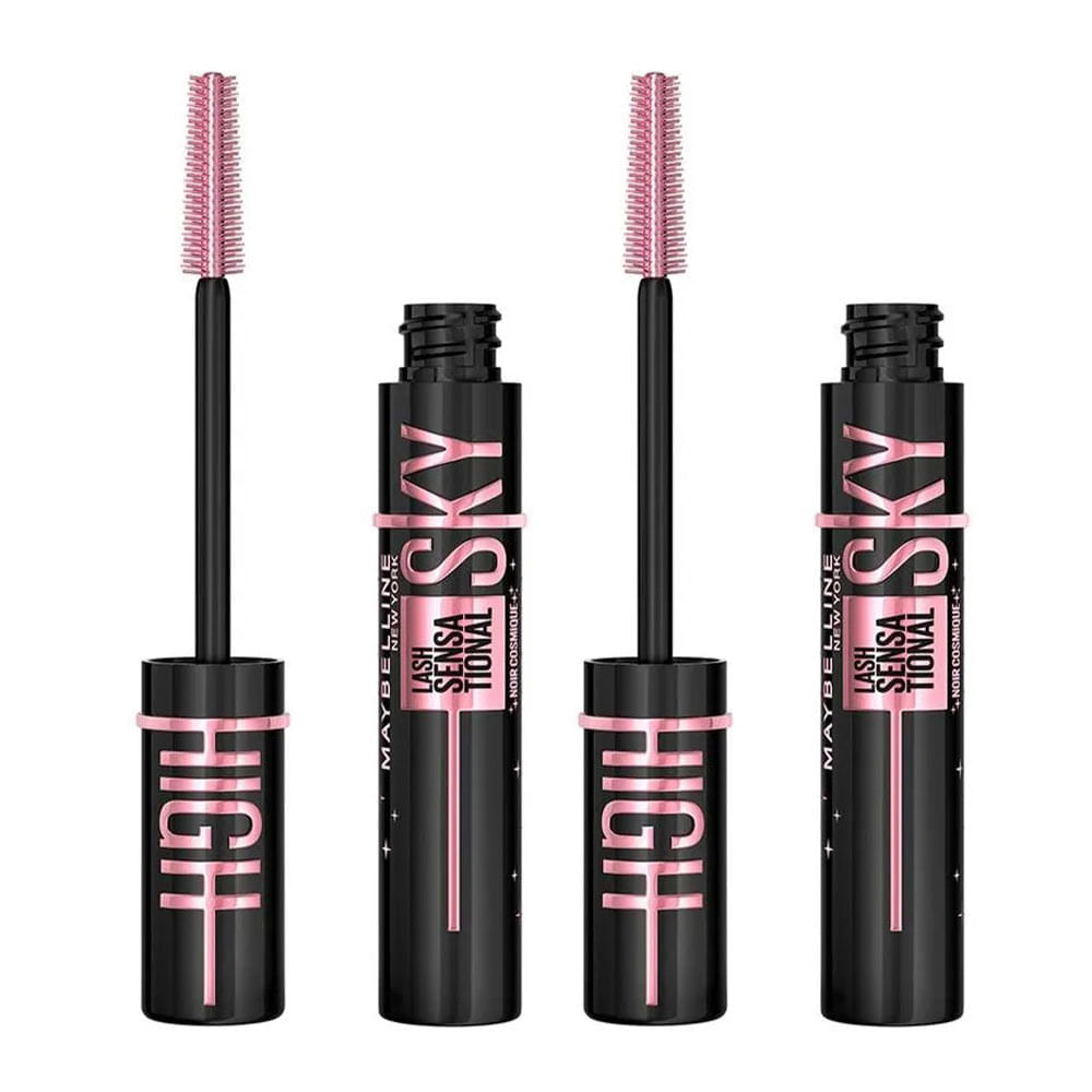 Maybelline Ny Lash Sensational Sky High Cosmic Black Máscara De Cílios Lavável Kit Com 2 Unidades Kit