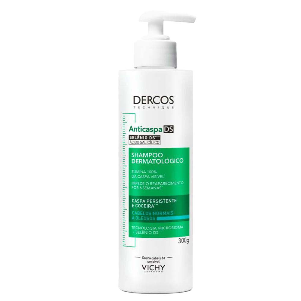 Vichy Dercos Shampoo Anticaspa DS - Cabelos Normais a Oleosos 300g