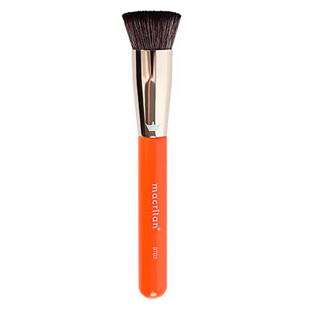Pincel Profissional Kabuki Para Base Macrilan Linha Beauty Tools - Bt03 1un