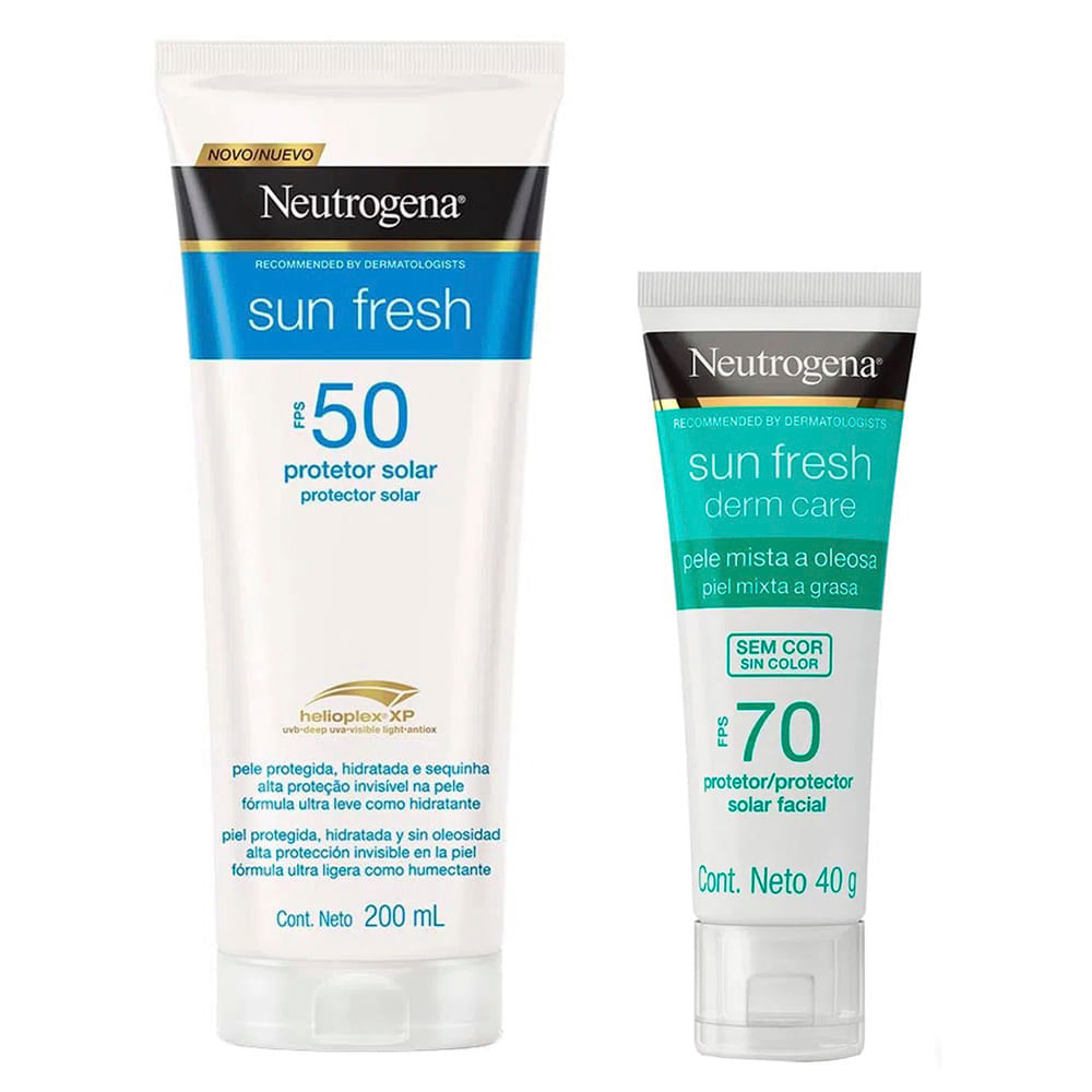 Neutrogena Sun Fresh Kit com 2x Protetores Solares Kit