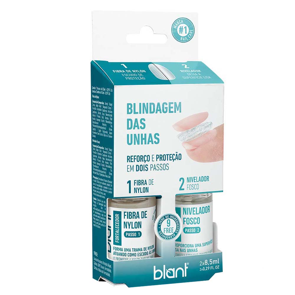Blant Blindagem para Unhas Kit com 2 Bases Kit