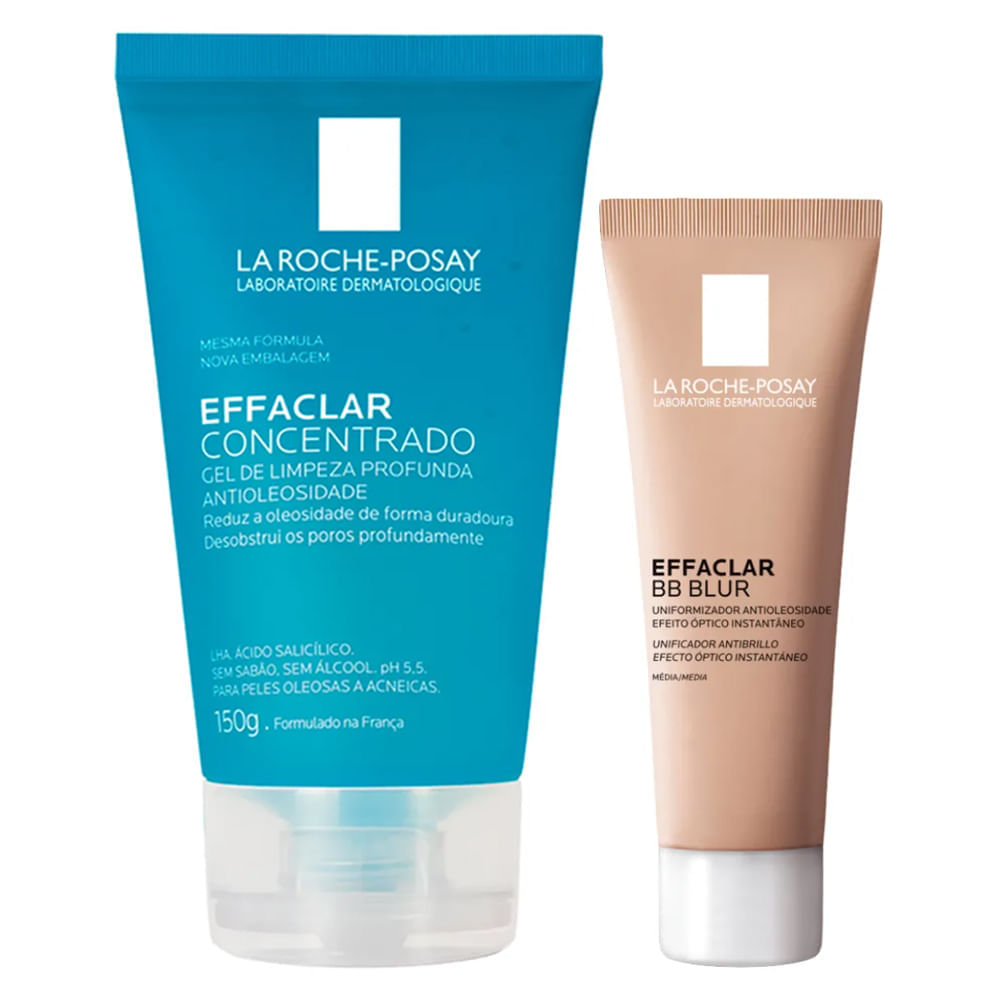 La Roche-posay Kit - Effaclar Gel + Effaclar Bb Blur Media Kit