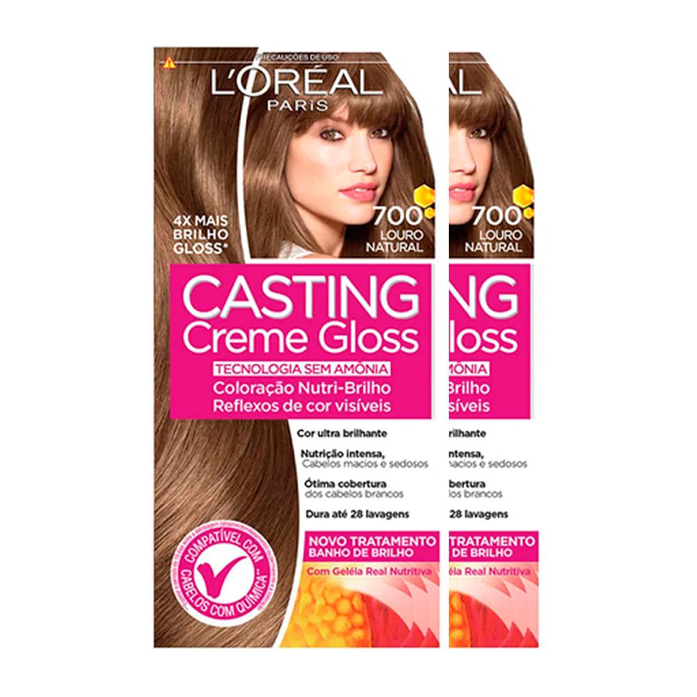 L'oréal Paris Coloração Casting Creme Gloss Kit - 700 Louro Natural Kit