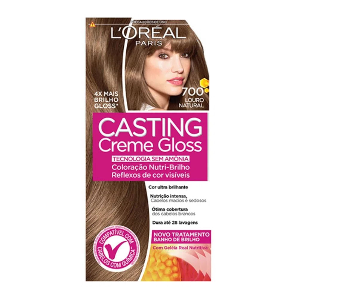 L'Oréal Paris Coloração Casting Creme Gloss Kit - 700 Louro Natural Kit