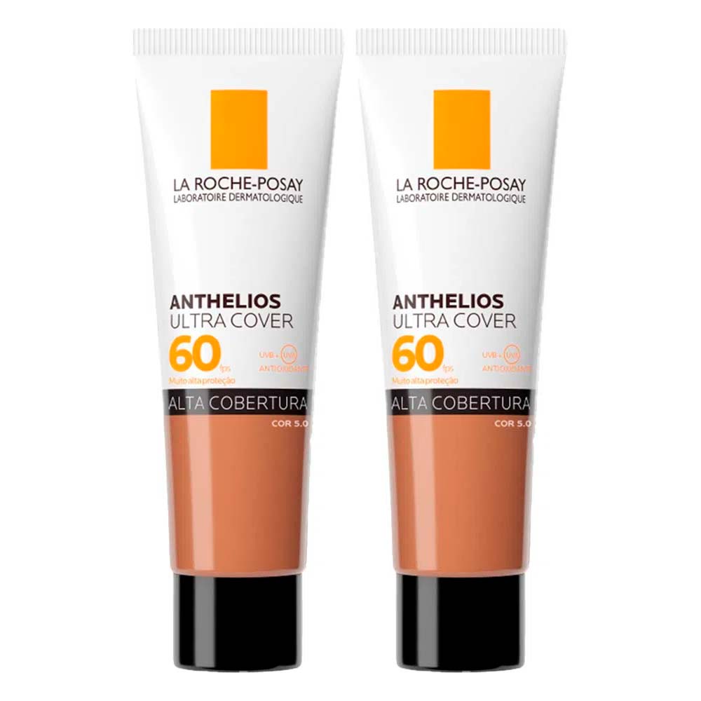 La Roche-Posay Anthelios Ultra Cover Kit com 2 Unidades – Protetor Solar Facial Com Cor FPS60 5.0 – 30g Kit