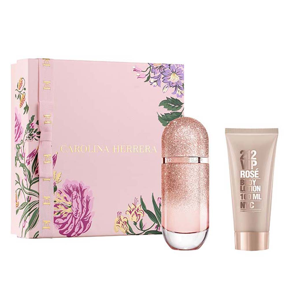 Carolina Herrera 212 VIP Rosé Elixir Coffret - Perfume Feminino EDP + Creme Corporal Kit