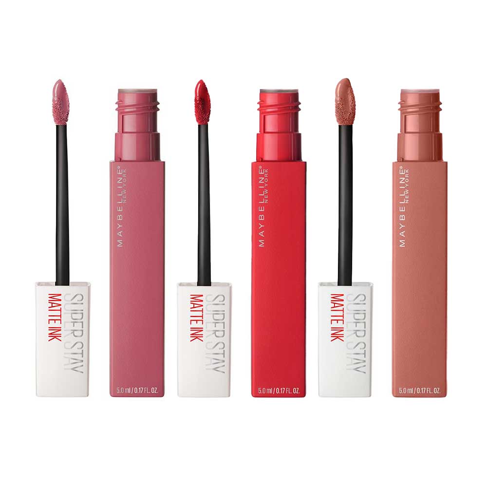 Maybelline Superstay Matte Ink Kit – 3 Batons Matte Kit