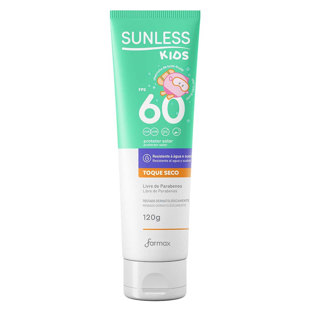 Protetor Solar Infantil Sunless Kids FPS 60 120g