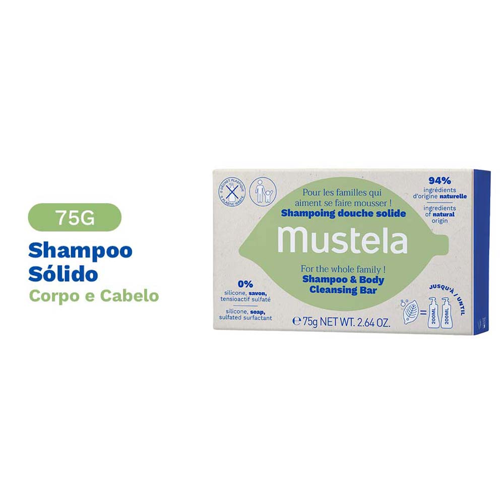 Mustela Shampoo Sólido 75g