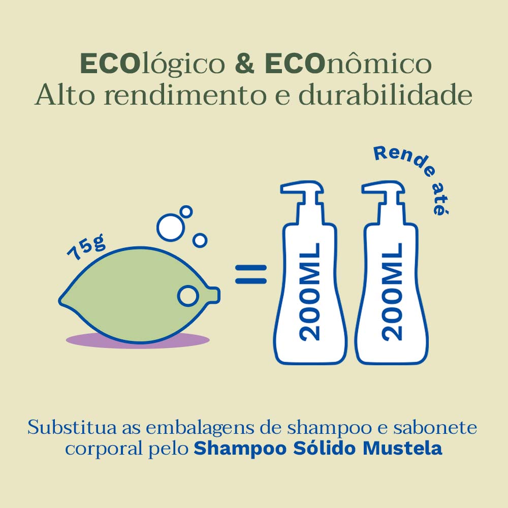 Mustela Shampoo Sólido 75g