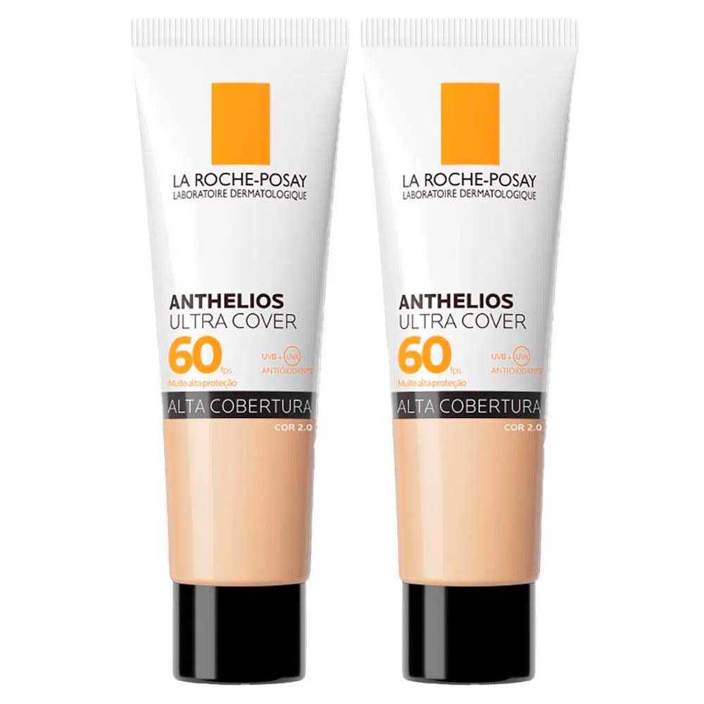 La Roche-Posay Anthelios Ultra Cover Kit com 2 Unidades – Protetor Solar Facial Com Cor FPS60 2.0 – 30g Kit