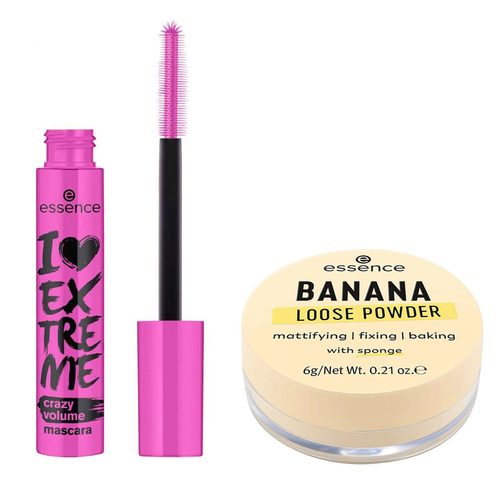 Essence Kit - Máscara de Cílios + Pó Facial Kit