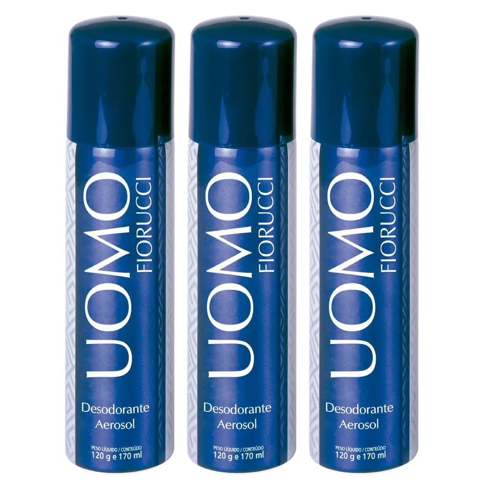 Fiorucci Uomo Kit - 3 Desodorantes Aerossóis Kit