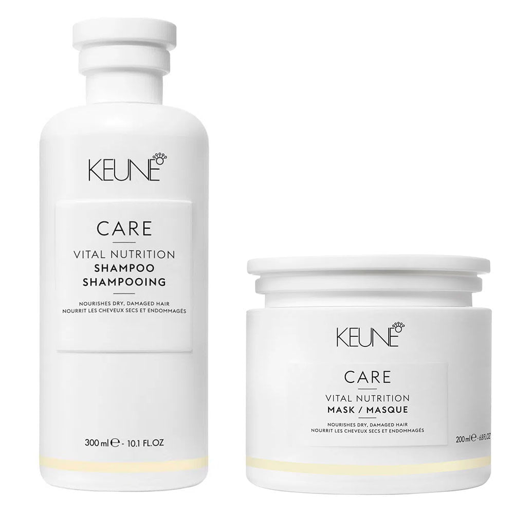 Keune Vital Nutrition Kit - Shampoo + Máscara Kit