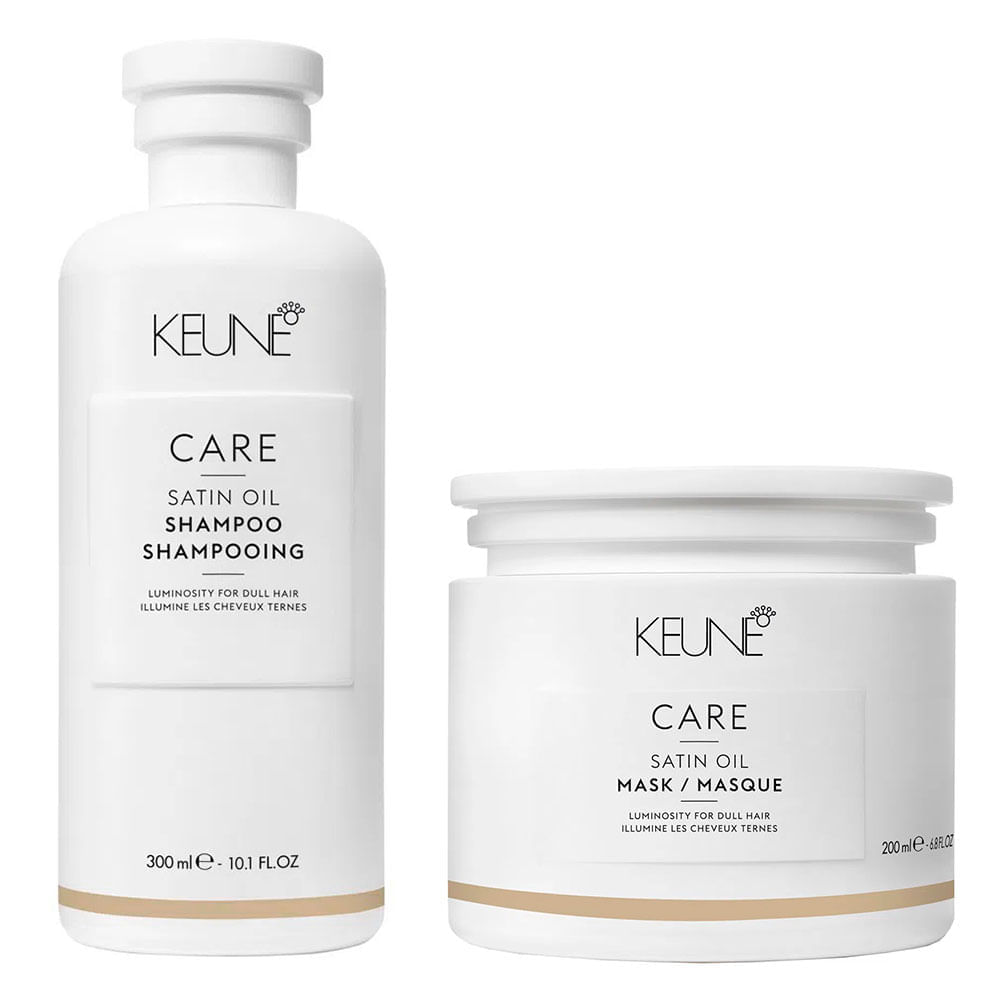 Keune Care Satin Oil Kit - Shampoo + Máscara Kit