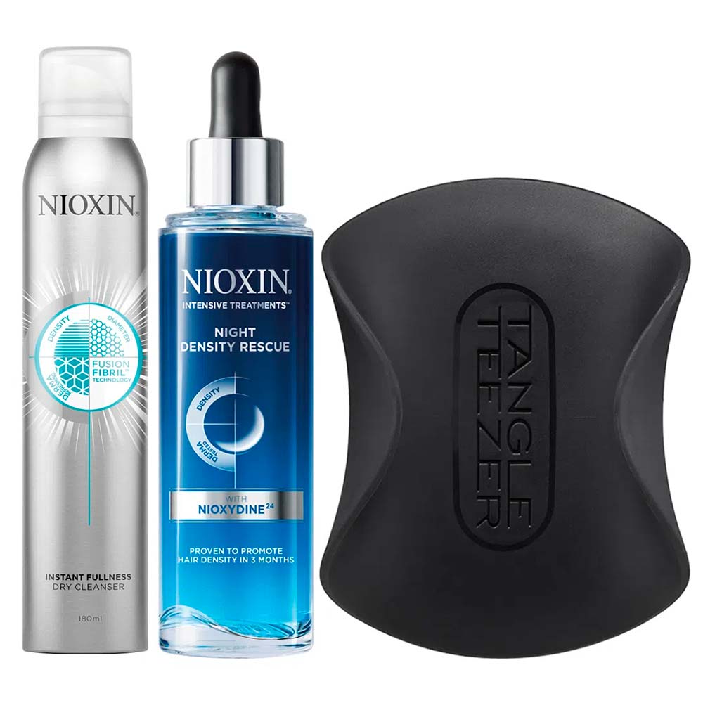 Nioxin + Tangle Teezer Anti- Queda Capilar Kit Shampoo + Leave-In + Escova Kit