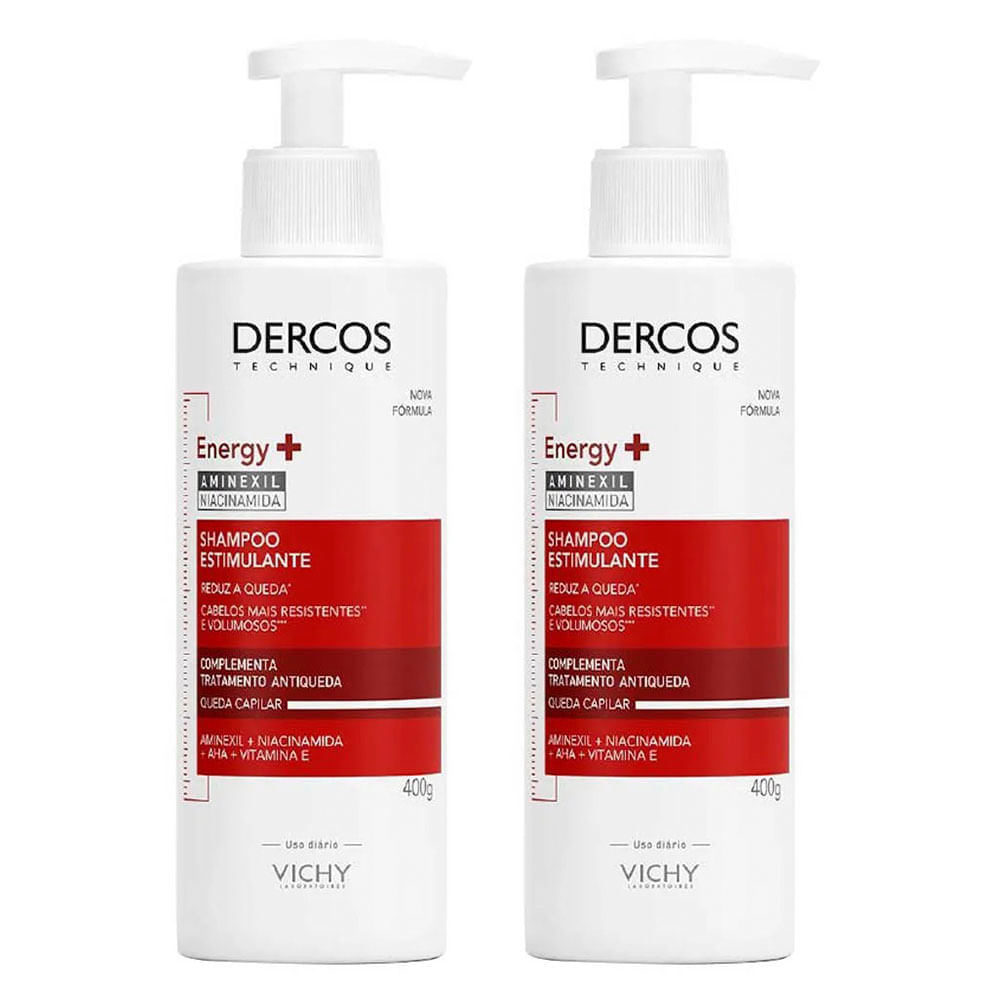Vichy Dercos Energy+ Shampoo Estimulante Kit com 2 unidades Kit