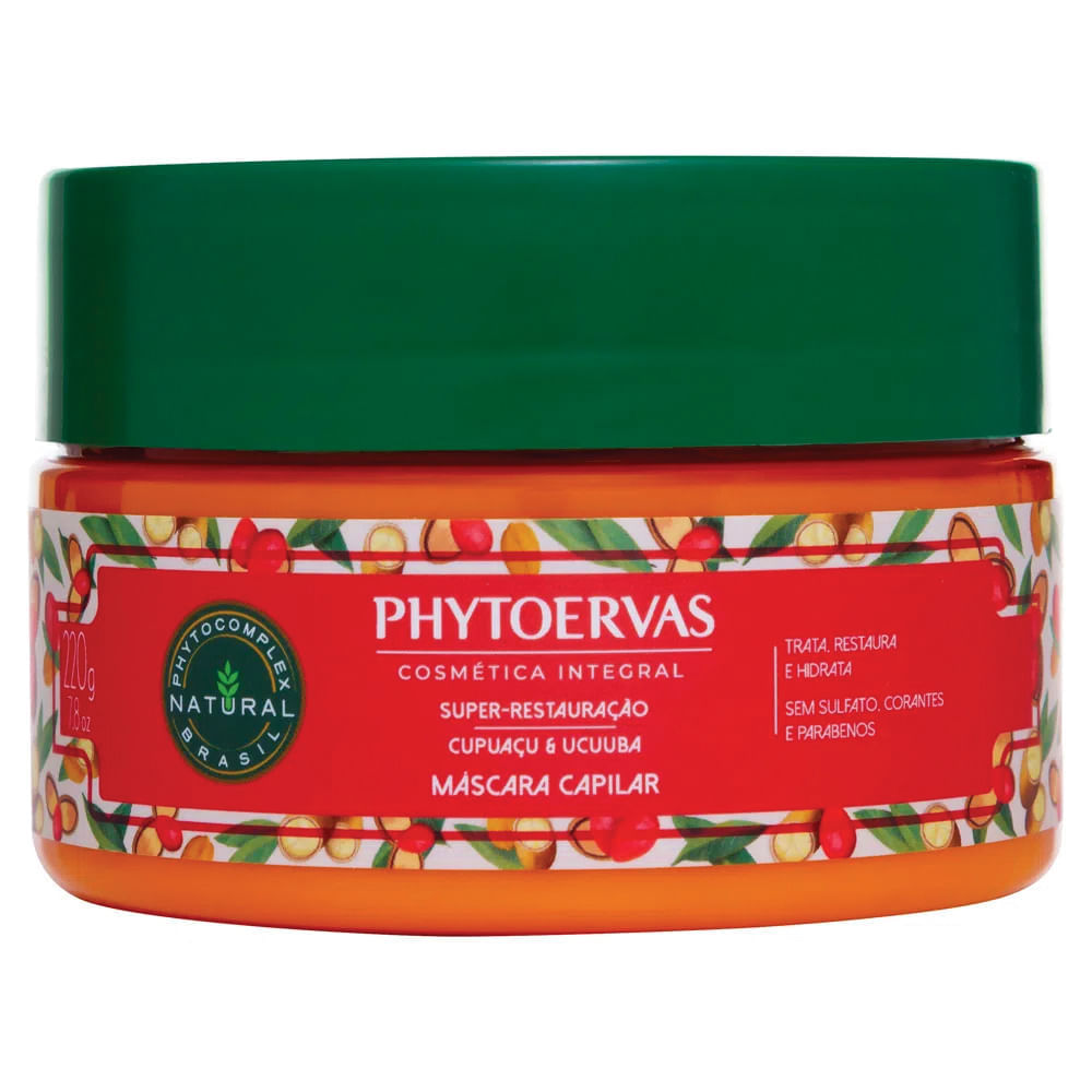 Phytoervas Super Restauração Cupuaçu E Ucuuba – Máscara Capilar 220g