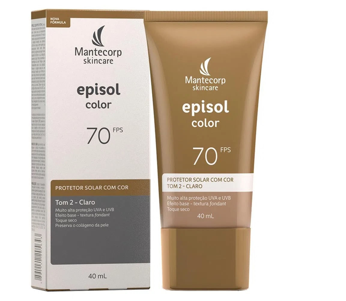Mantecorp Skincare Episol Kit - Pó Compacto FPS50 + Protetor Solar Tom 2 - Claro Kit