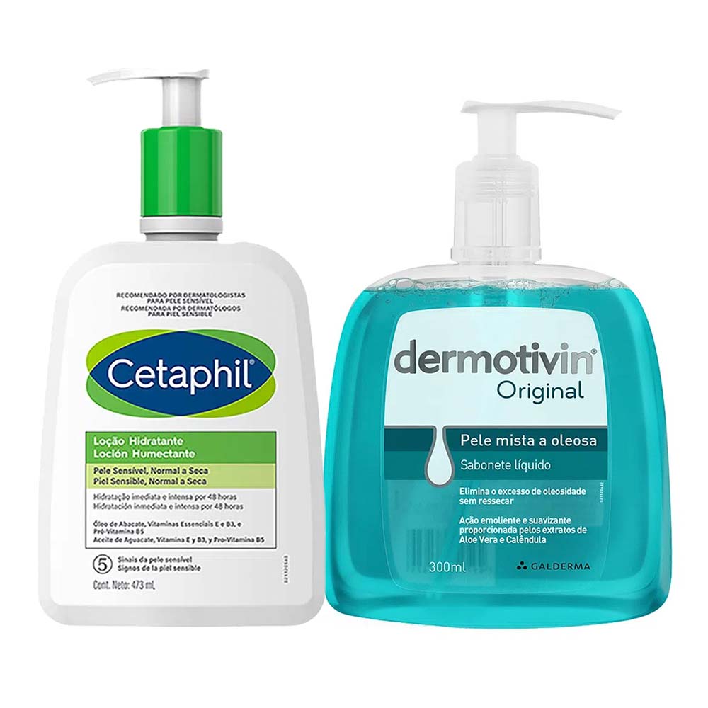 Cetaphil Kit – Loção Hidratante + Sabonete Líquido Kit