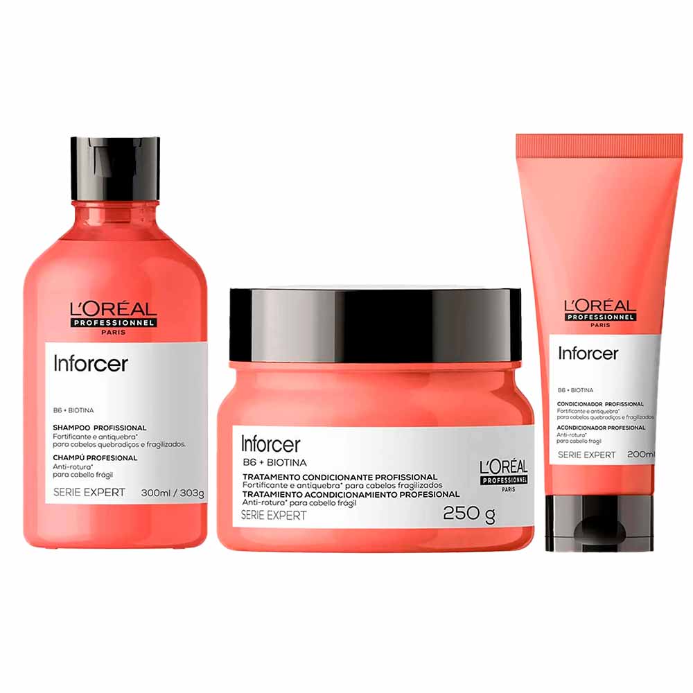 L’oréal Professionnel Inforcer Kit – Shampoo + Condicionador + Máscara Kit