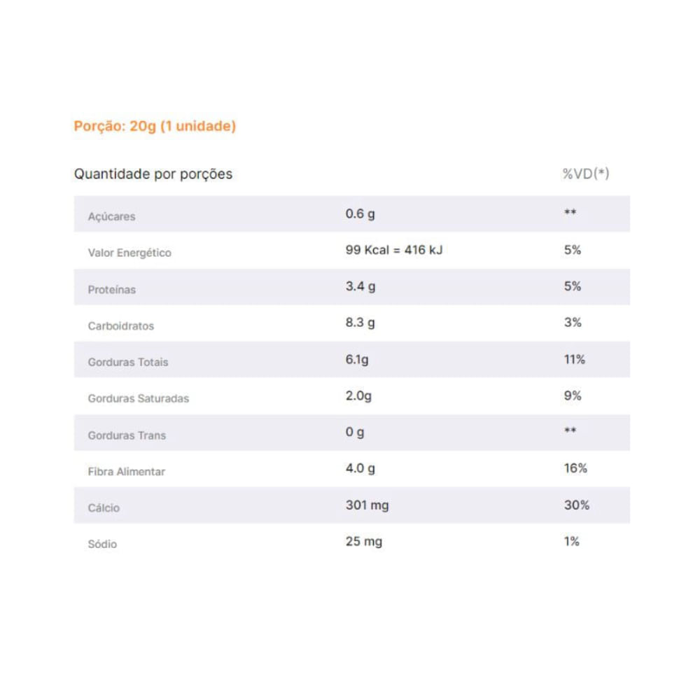 Paçoca Zero Flormel 20g