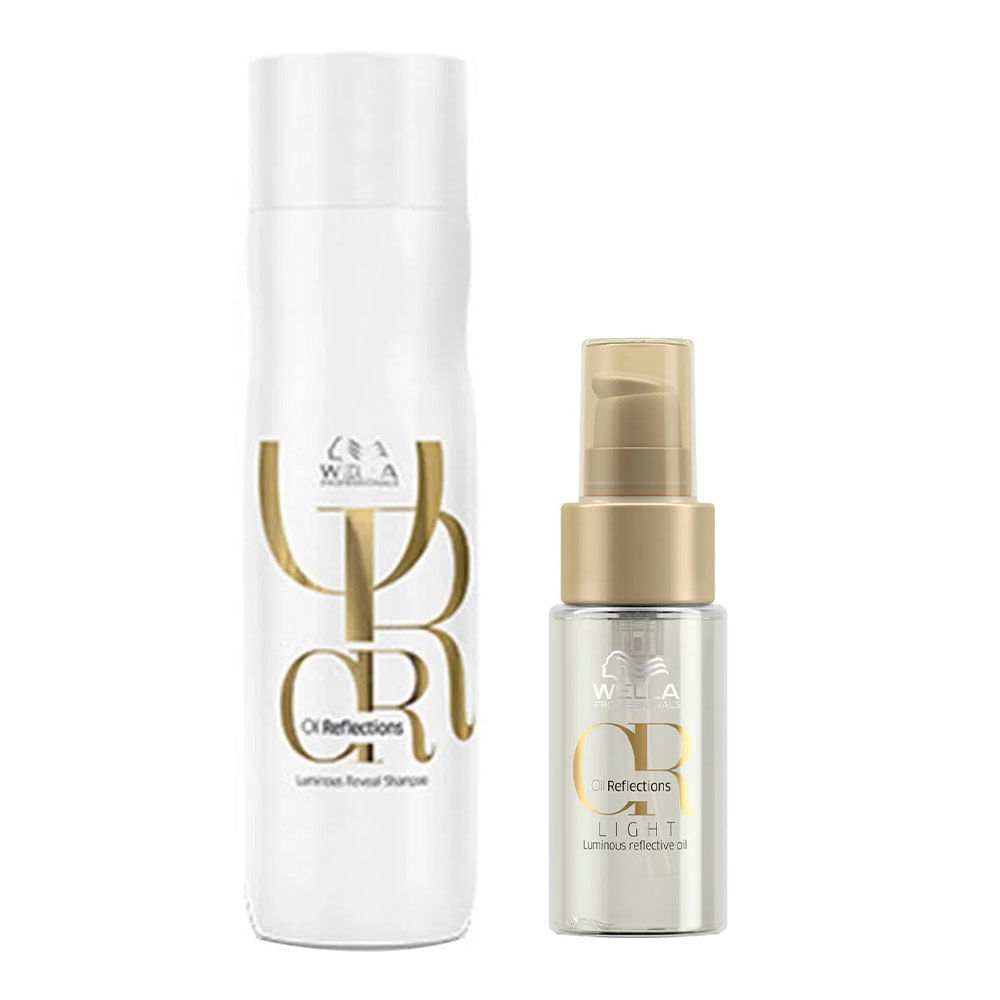 Wella Professionals Oil Reflections Kit – Shampoo + Óleo Capilar Light