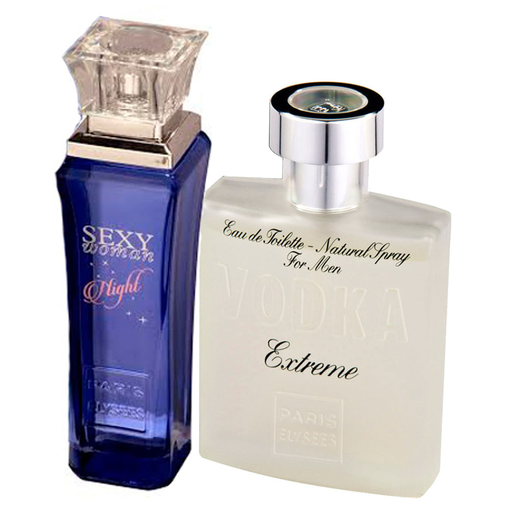 Paris Elysees Sexy Woman Night + Vodka Extreme Eau De Toilette + Eau De Toilette