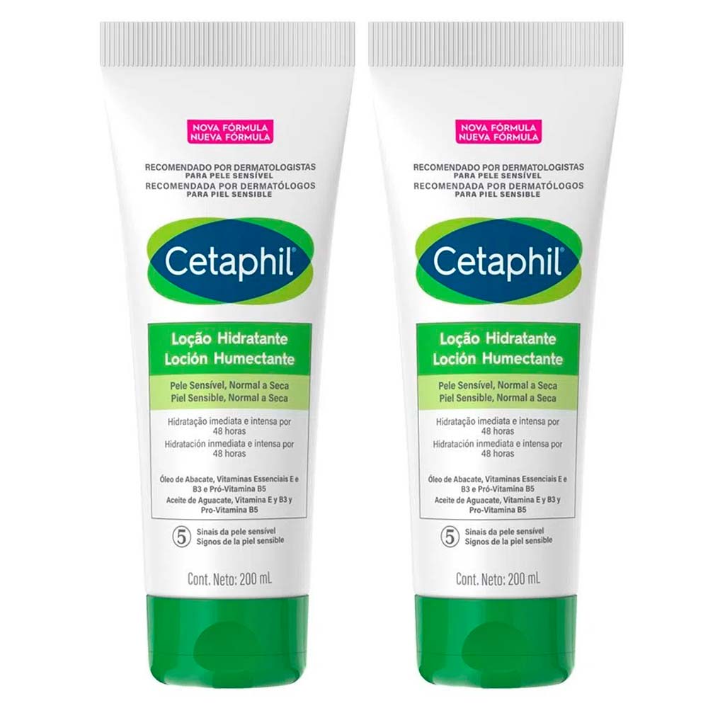Cetaphil Kit – 2x Loção Hidratante para Peles Sensíveis 200ml