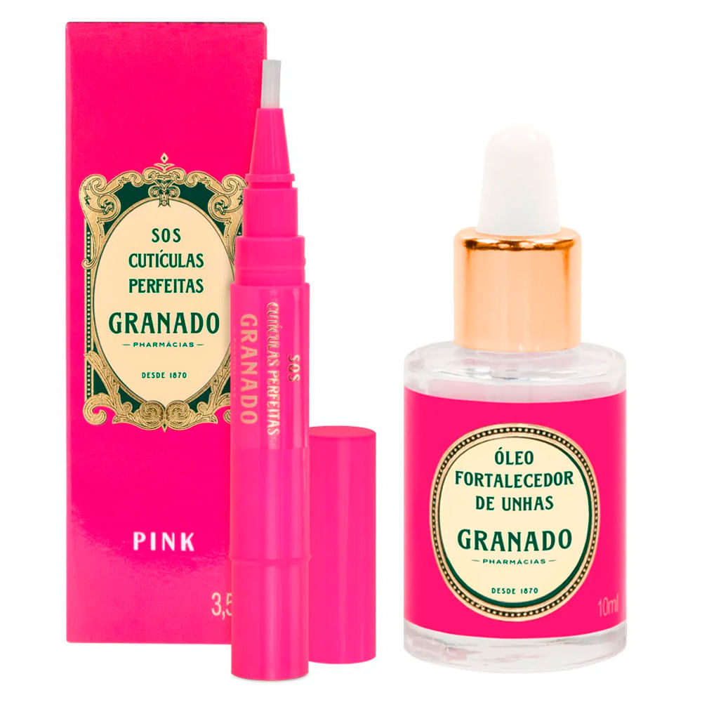 Granado Pink Kit SOS Cutículas Perfeitas + Óleo Fortalecedor de Unhas